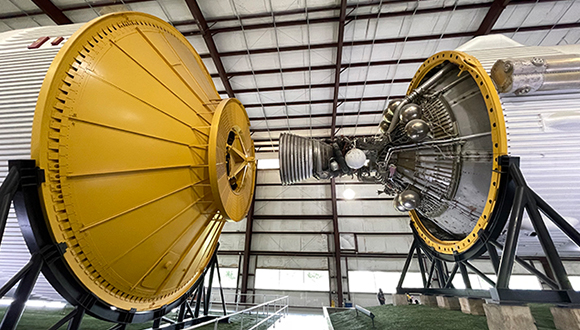 Saturn V rocket at Johnson Space Center, Houston.